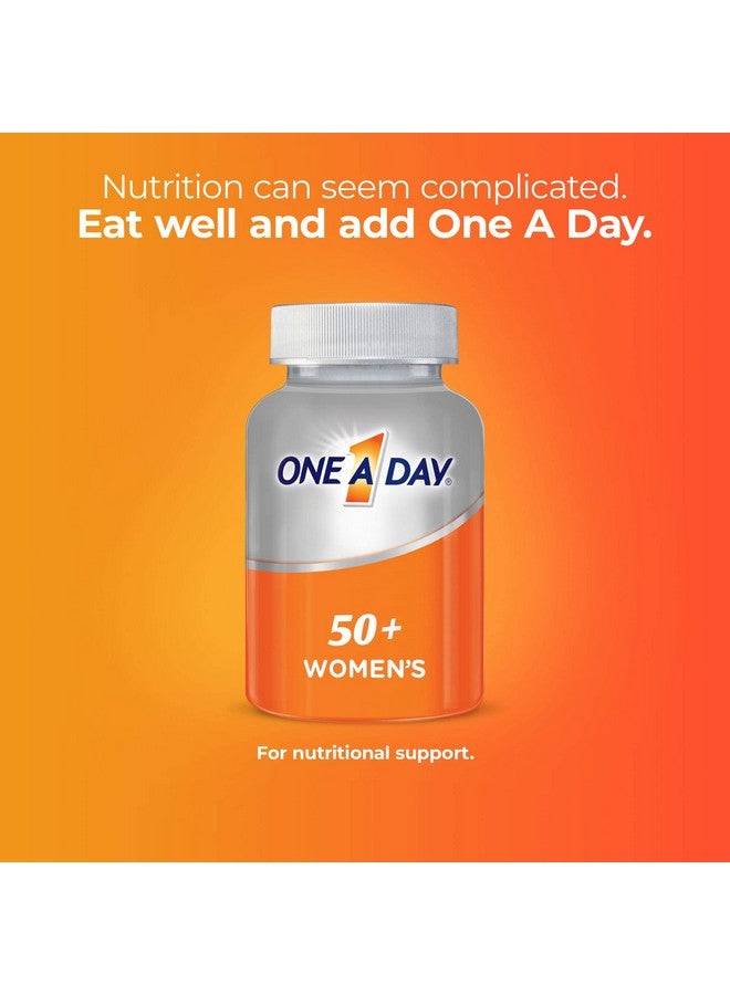 ONE A DAY فيتامينات متعددة للنساء 50+ مع فيتامين أ، ج، د، هـ والزنك لدعم صحة المناعة* الكالسيوم والمزيد 100 حبة - Image 3