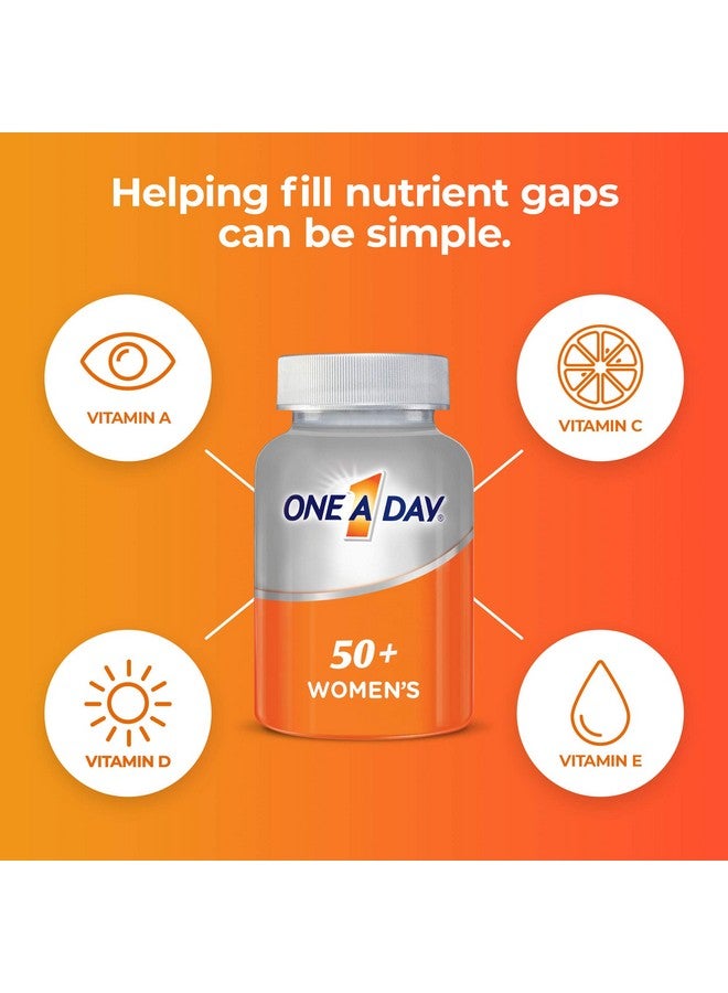 ONE A DAY فيتامينات متعددة للنساء 50+ مع فيتامين أ، ج، د، هـ والزنك لدعم صحة المناعة* الكالسيوم والمزيد 100 حبة - Image 4