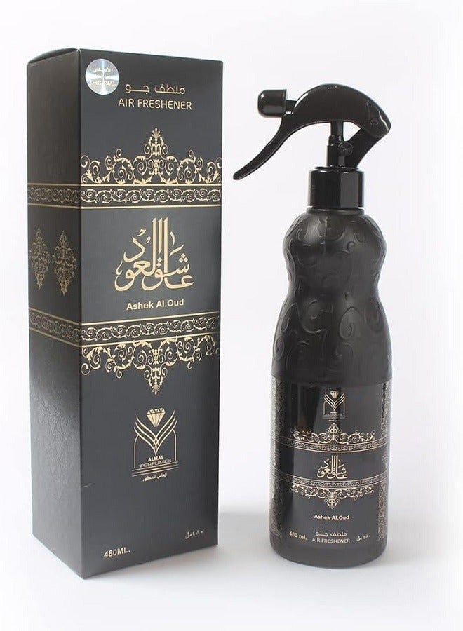 ALMAS PERFUMES air freshener Aashek Al.Oud 480ml - Image 1