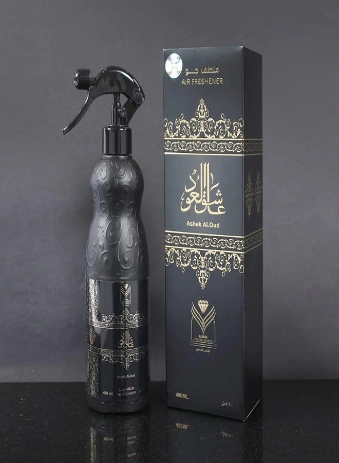 ALMAS PERFUMES air freshener Aashek Al.Oud 480ml - Image 2