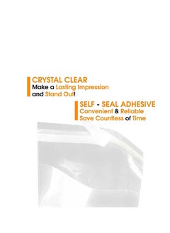 MARKQ 9 x 13 inches Clear Resealable Poly Mailers Bag, [100 Piece] Self-Sealing Plastic Cellophane Cello Bags for Packaging, Clothing, Pants, A4 Documents, Photos  - Image 3