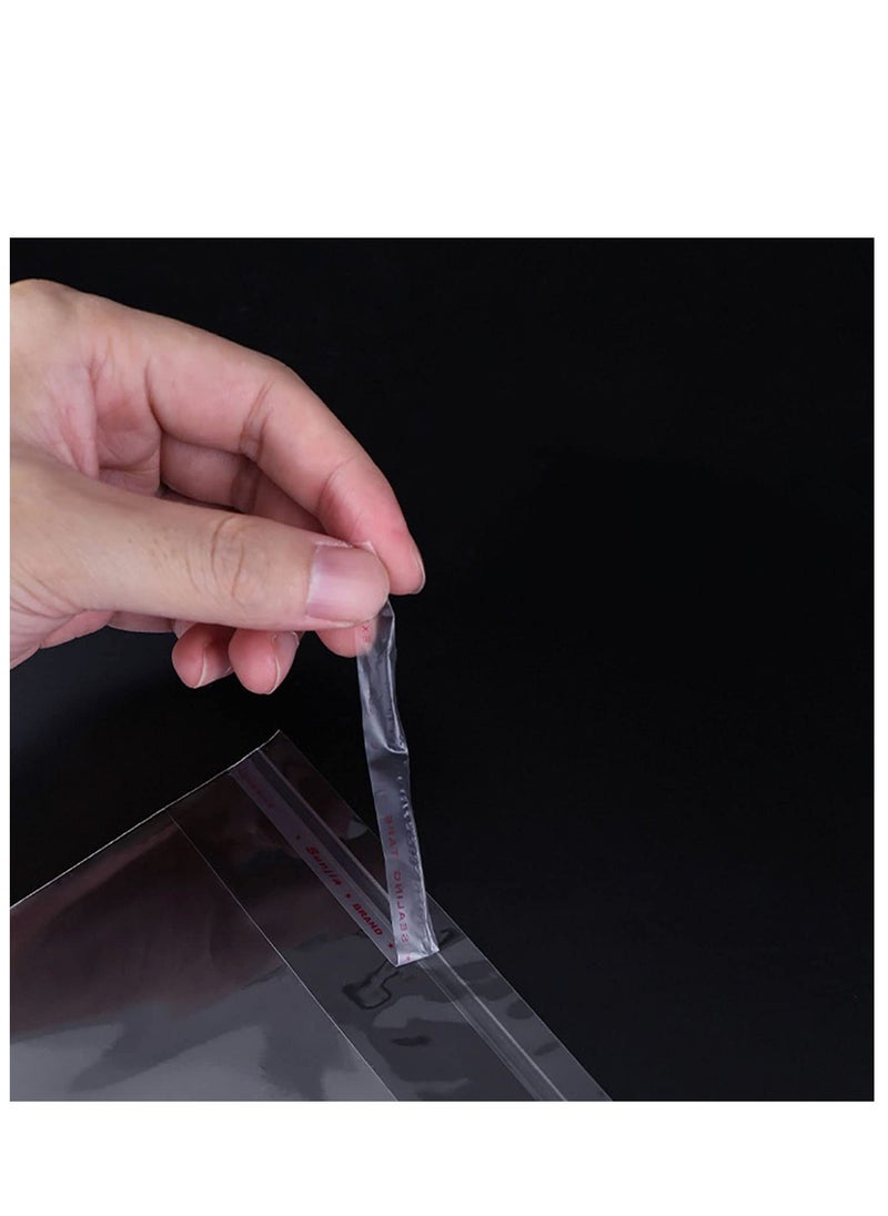MARKQ 9 x 13 inches Clear Resealable Poly Mailers Bag, [100 Piece] Self-Sealing Plastic Cellophane Cello Bags for Packaging, Clothing, Pants, A4 Documents, Photos  - Image 5