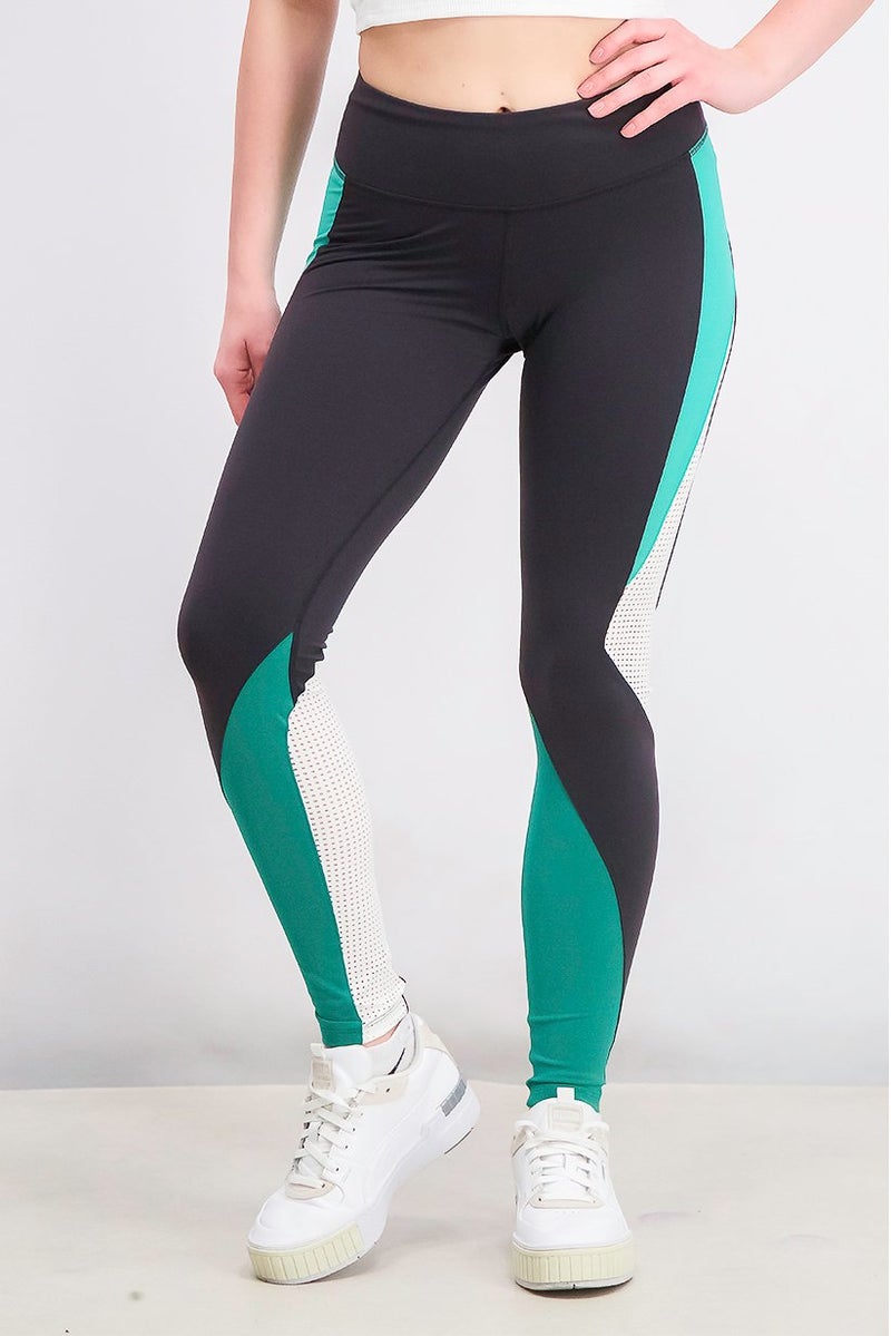 Reebok تجاعيد نسائية فاخرة 2.0، سوداء وخضراء - Image 1