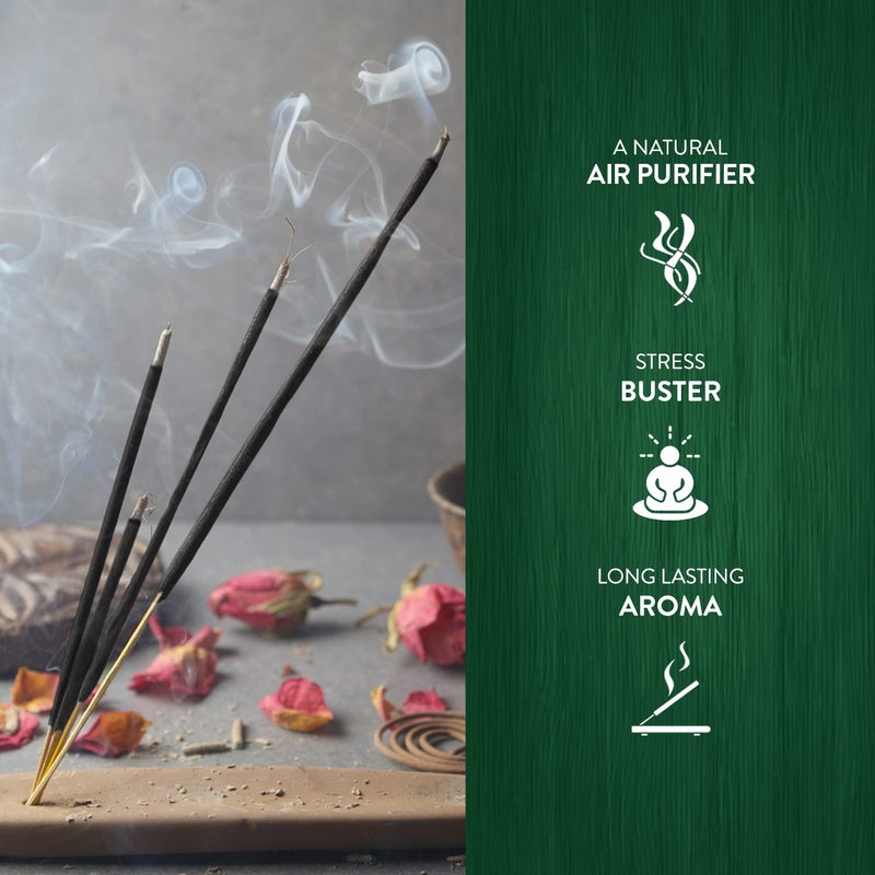 HEM أعواد بخور هيم المسك الثمين لأغراض البوجا وتنقية الهواء والتأمل وغرف البوجا لبيئة عطرية في المنزل وقت الاحتراق 3540 دقيقة 120 عود - Image 4