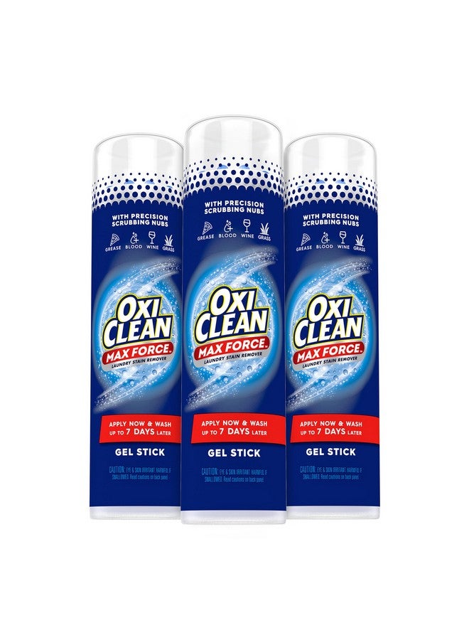 Oxiclean أوكسي كلين ماكس فورس جل مزيل بقع الغسيل، 6.2 أونصة سائلة، 3 عبوات - Image 1