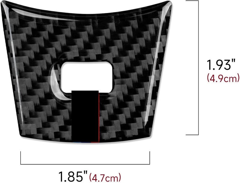 QASULER Carbon Steering Wheel Trim Cover for BMW E63 E64 - Image 3