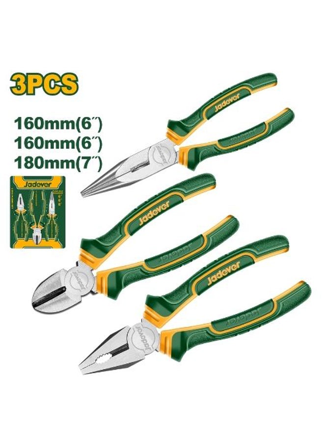 Jadever - Jadever 3Pcs Pliers Set Jdps0603 - Image 1