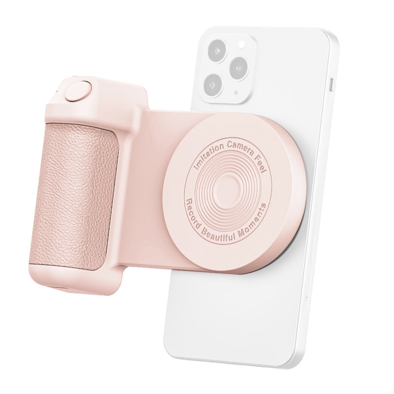 Magnetic Phone Handle Grip Handheld Phone Camera Grip Smartphone Selfie Grip Phone Holder Stabilizer Phone Stand BT Connection Wireless Charging Replacement for iPhone 14/13/12/11 Series Android - Image 1