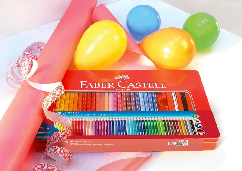FABER-CASTELL Buntstift Colour Grip 48er-Metalletui - Image 2