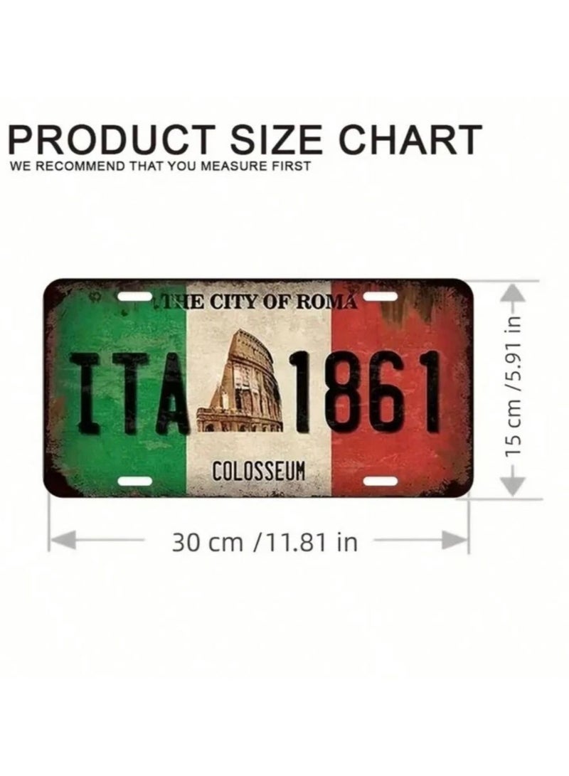 Classic design car metal license plate for decoration - Image 4