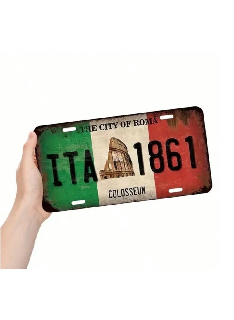 Classic design car metal license plate for decoration - Image 5