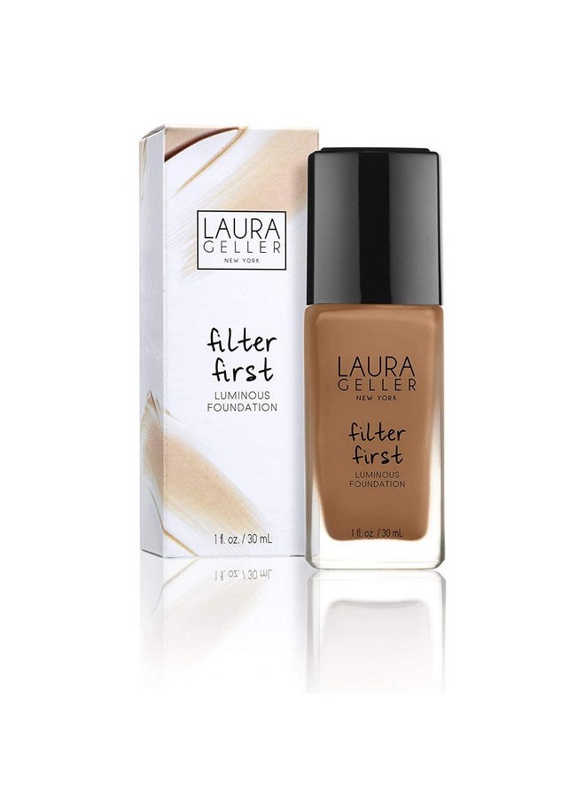 LAURA GELLER NEW YORK Filter First Luminous Liquid Makeup Foundation Lightweight Medium To Full Coverage Non Settling Formula Pecan 1 Fl Oz  - Image 3