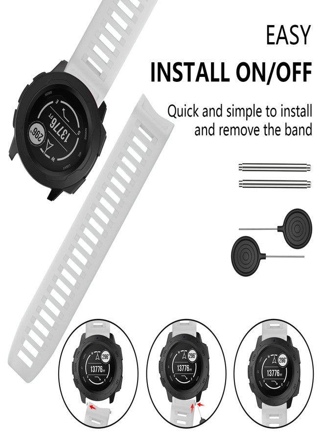 MYSNBKN Compatible with Garmin Instinct Band, Soft Silicone Replacement Watch Strap for Garmin Instinct/Instinct 2/Solar/Tactical/Crossover - Image 5