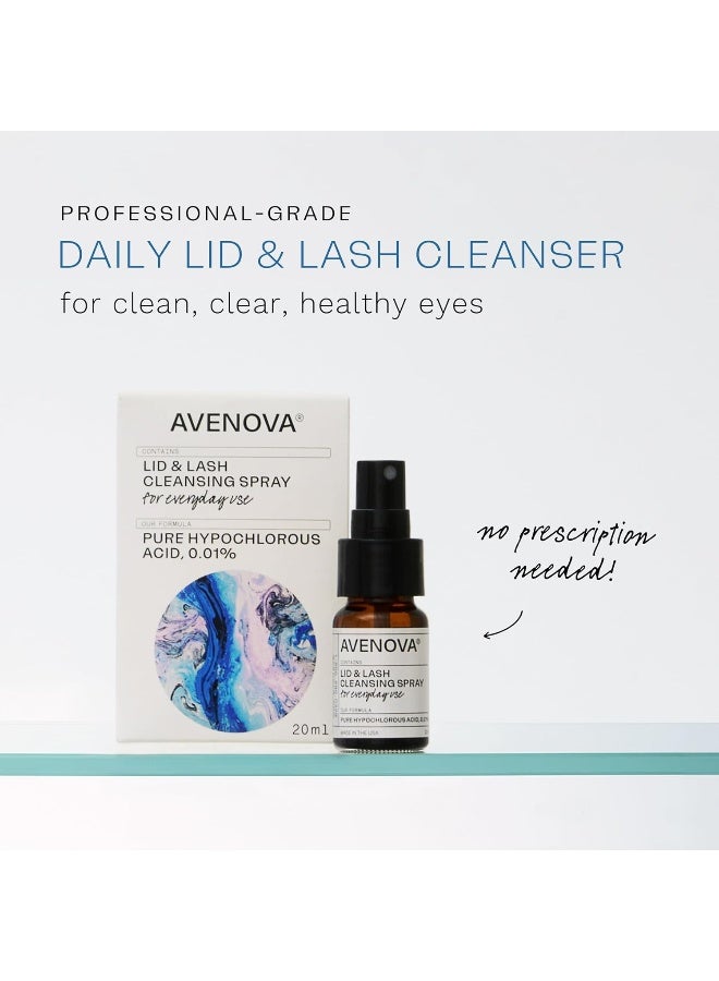 Avenova Eyelid and Eyelash Cleanser Spray - Pure Hypochlorous Acid, Gentle Everyday Lash Cleanser For Eye Irritation, 20mL (0.68oz) - Image 2