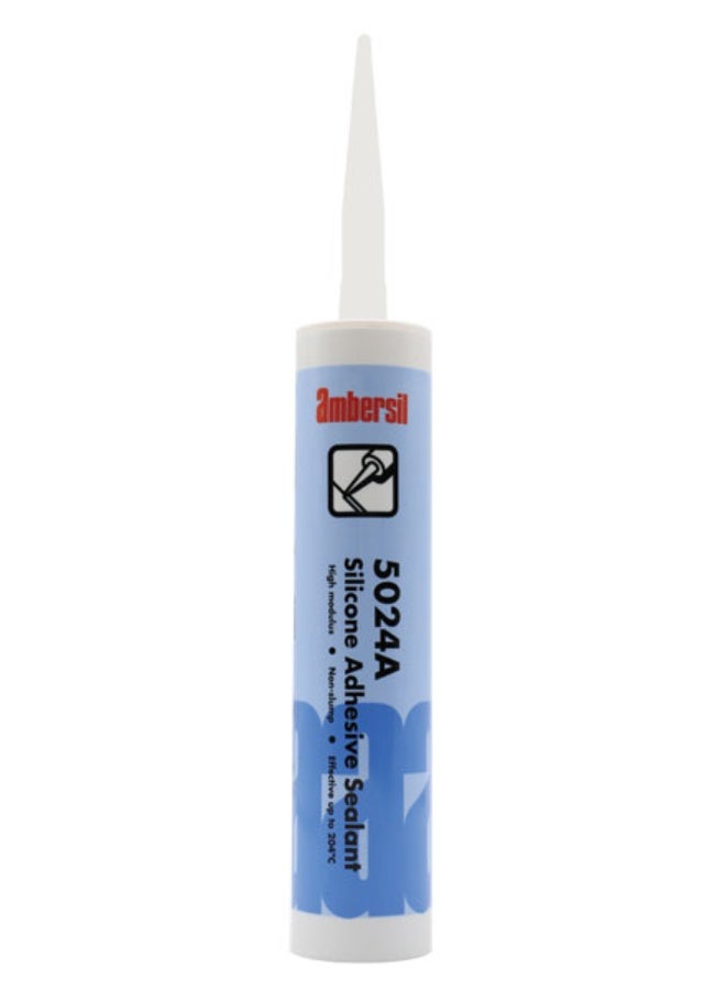 امبيرسيل AMBERSIL® 5024A Silicone Sealant Trans 310ML سيليكون لاصق ومانع تسرب عالي الأداء للأعمال الزجاجية والمعادن - Image 1