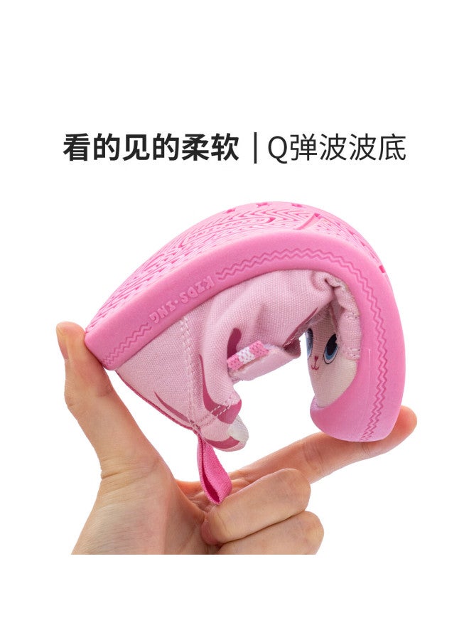 Kids.ing Girls Canvas Shoes Toddler Baby Shoes Cat Cartoon Children's Casual Shoes Kindergarten Board Shoes Pink Size 26 - Image 3
