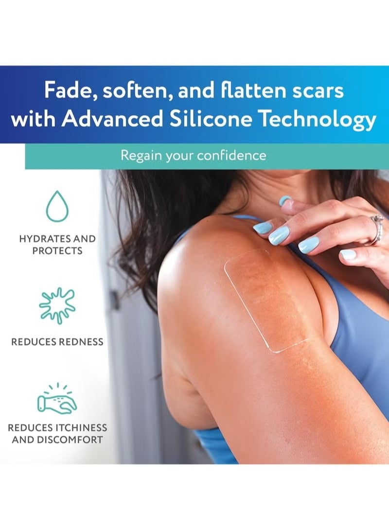 scaraway Clear Silicone Scar Sheets, White, 6 Count - Image 2