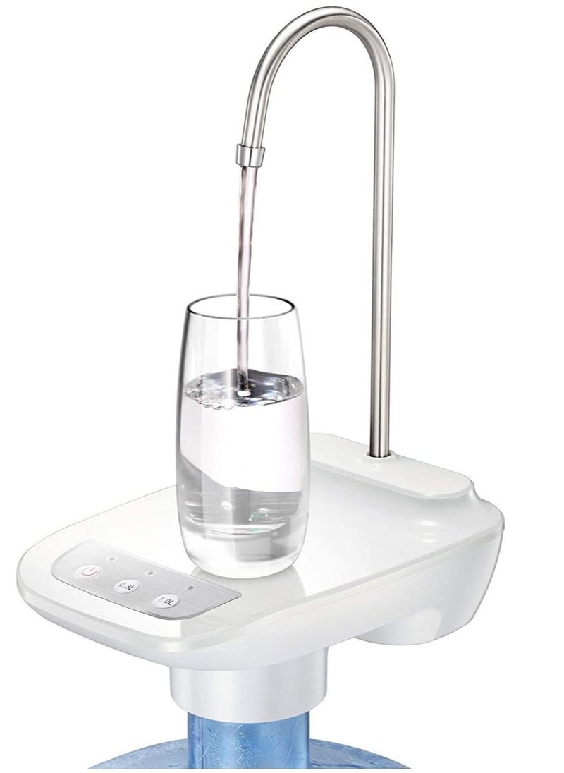 Water Pump for 5 Gallon Jug, Water Bottle Dispenser Electric Water Pump Automatic Water Bottle Pump Dispenser for 5 Gallon Bottle(White) - Image 1