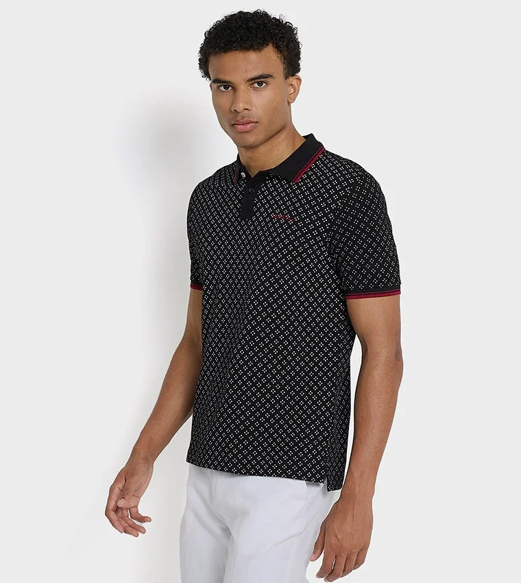 بين شيرمان Ben Sherman Men's Short Sleeve Printed Polo Tees