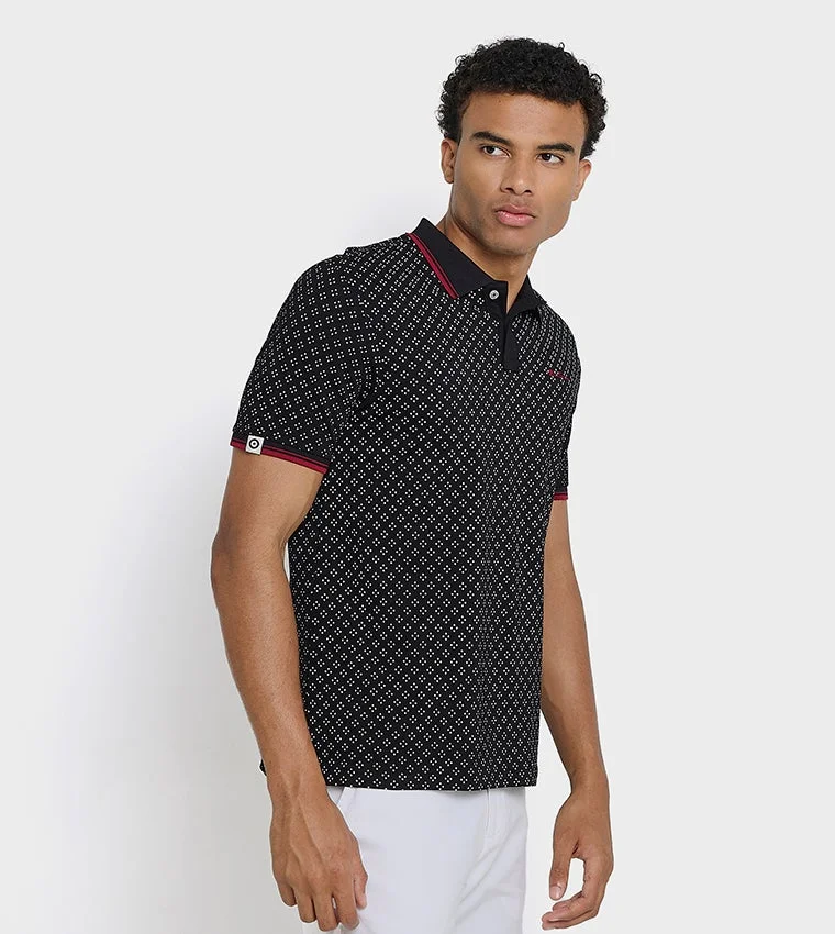 Ben Sherman  Ben Sherman Men's Short Sleeve Printed Polo Tees for Men | Best Price UAE