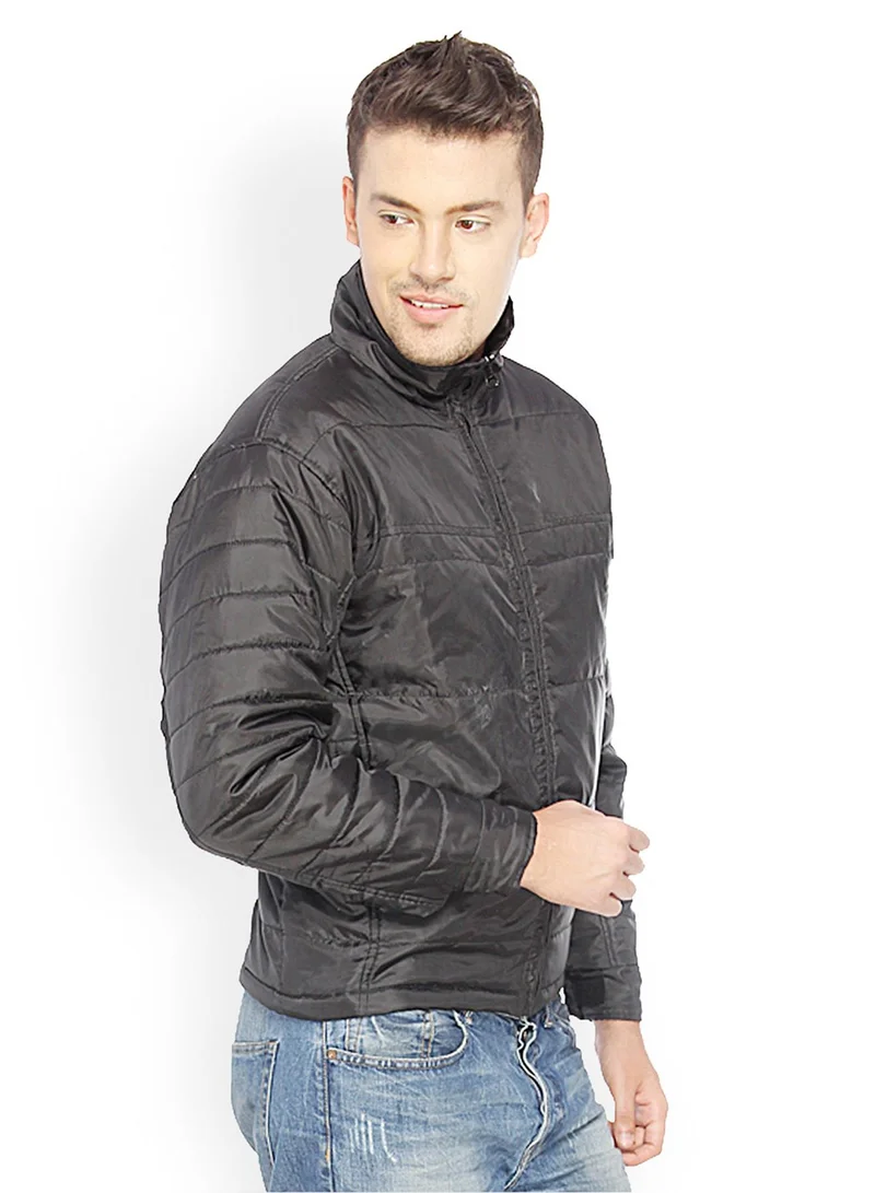 كامبوس سوترا جاكيت رجالي مبطن باللون الأسود الأونيكس