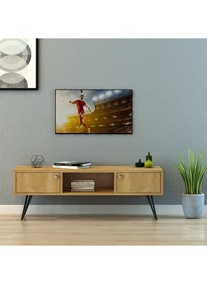 DANUBE HOME Savino TV Cabinet For Up To 55 Inches TV Multifunctional Home Theater TV Rack Brown 120x40x40 cm  - Image 1