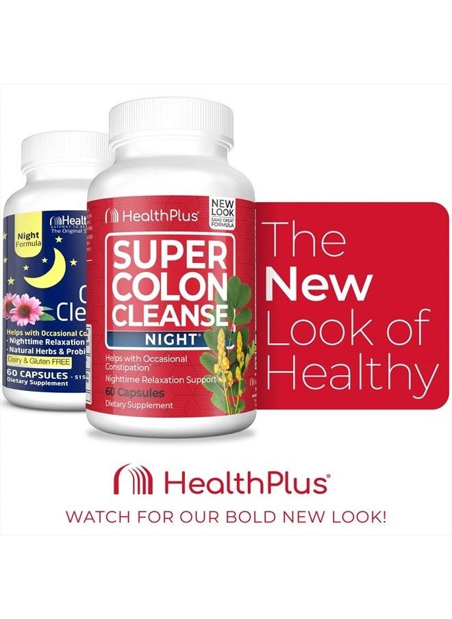 Health Plus Super Colon Cleanse, Night Formula Capsules, 60-Count  - Image 4