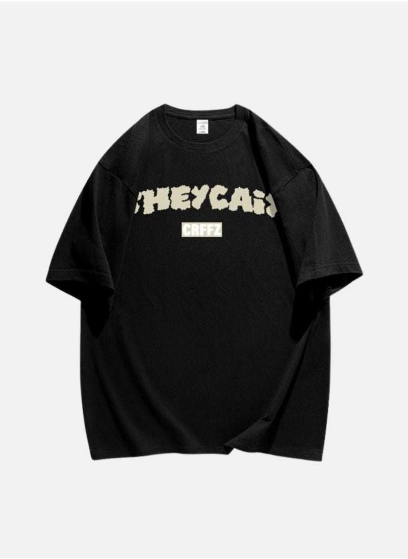 Thirty-One CRFFZ Printed Black Unisex Oversized T-shirt  - Image 1