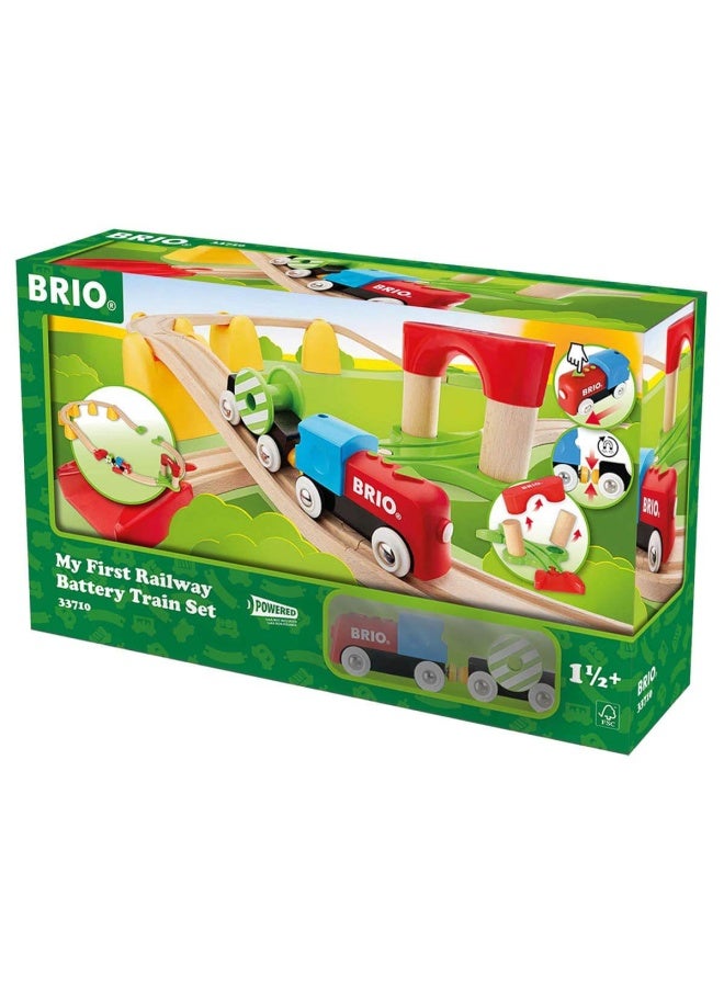 Brio BRIO World Train Set My First Railway Battery Train Set (25 Pieces) - Image 1