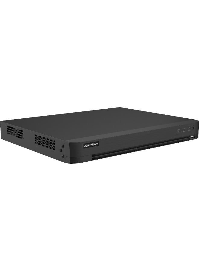 هيك فيجن iDS‑7232HQHI‑M2/XT مسجل فيديو رقمي 32 قناة بتقنية أكيوسينس تيربو HD، كشف الذكاء الاصطناعي عن البشر والمركبات، حماية محيطية 8 قنوات، كشف الوجه، تسجيل 3K/5MP، H.265/H.264، مخرج HDMI 4K، 2 فتحة HDD SATA (HDD غير مدرج)، مراقبة هجينة تناظرية/IP - Image 3