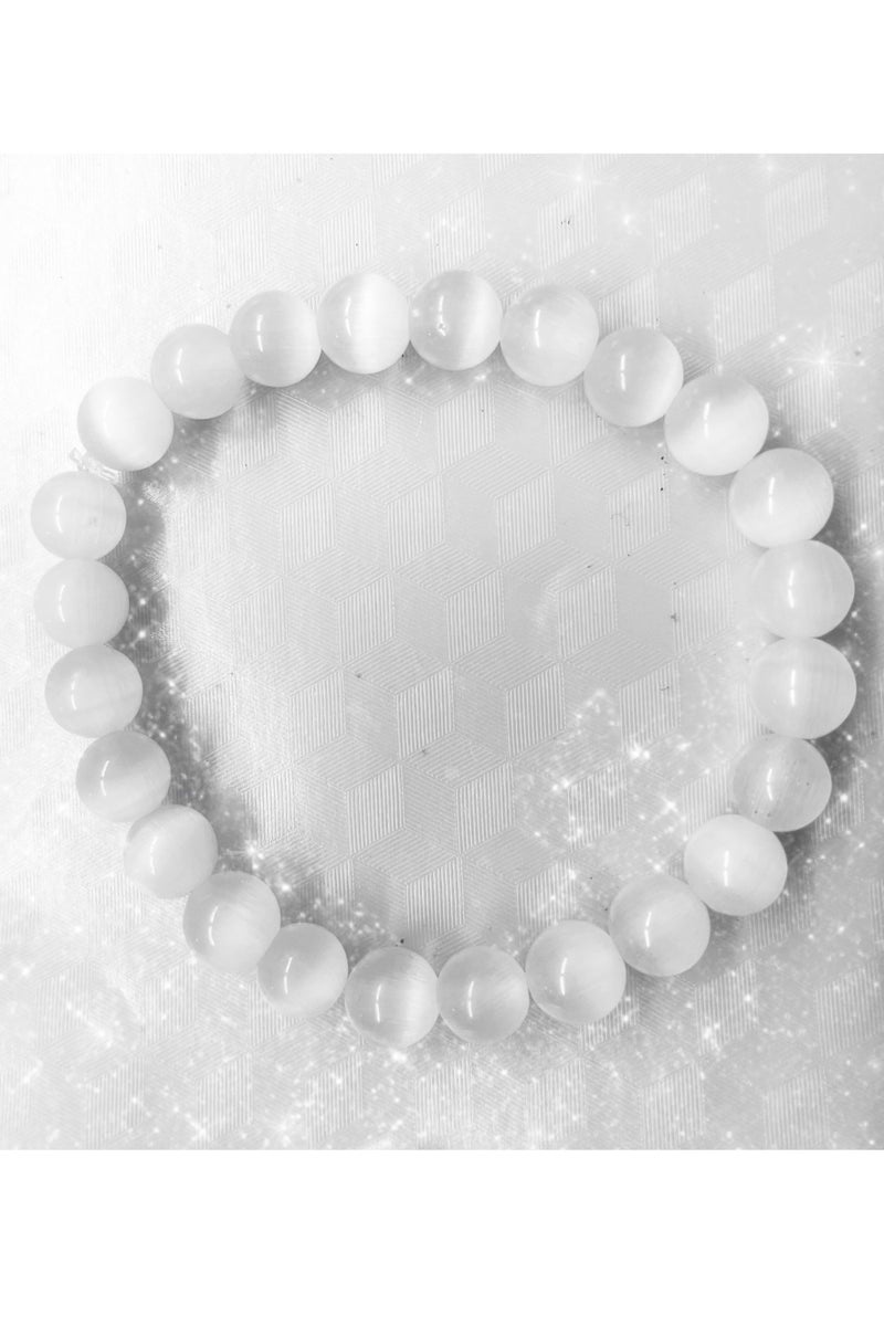 Selenite Bracelet | 100% Genuine Natural Stone | Luck  - Image 1