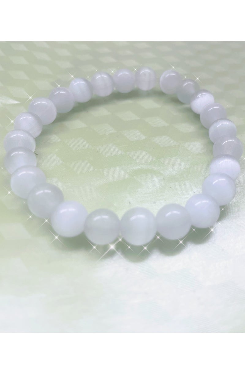 Selenite Bracelet | 100% Genuine Natural Stone | Luck  - Image 3