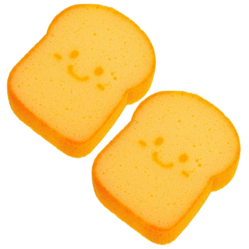 Funny Toast Shaped Kitchen Sponge For Dish Washing Pan Cleaning Scrubber - Image 2