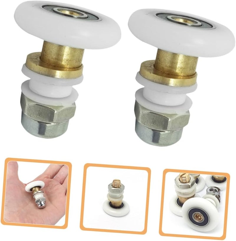4Pcs Shower Door Rollers Replacement Wheels For Sliding Bathroom Door Pulley Easy To Install - Image 4