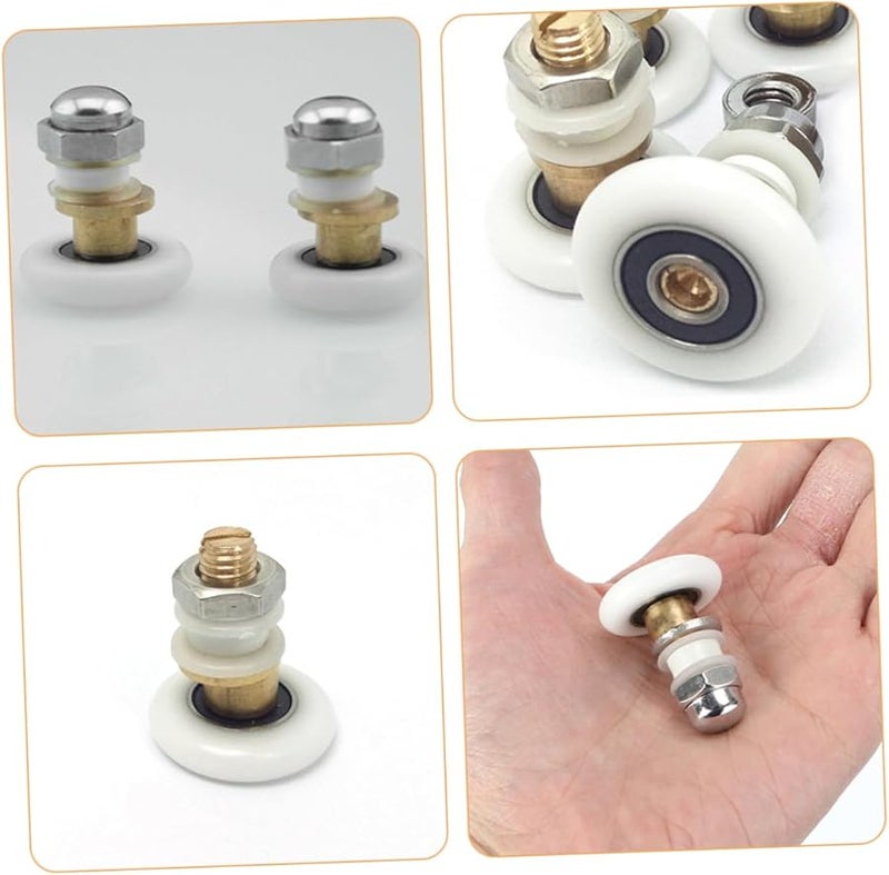 4Pcs Shower Door Rollers Replacement Wheels For Sliding Bathroom Door Pulley Easy To Install - Image 3