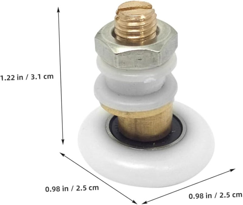 4Pcs Shower Door Rollers Replacement Wheels For Sliding Bathroom Door Pulley Easy To Install - Image 5