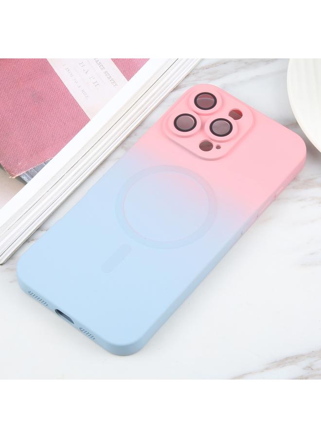 S-TOP Case For iPhone 16 Pro Max Liquid TPU Silicone Gradient MagSafe Phone Case - Image 2