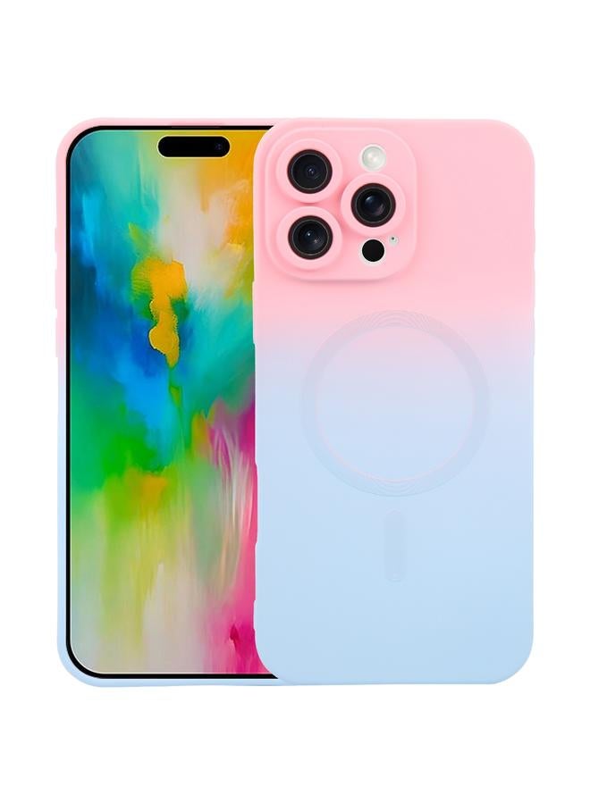 S-TOP Case For iPhone 16 Pro Max Liquid TPU Silicone Gradient MagSafe Phone Case - Image 1