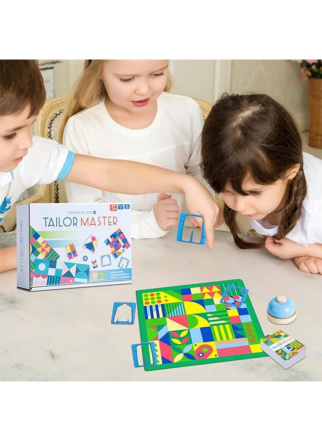 707 Games Tailor Master Battle Educational Toys, Children Drawing Colour Matching Board Game, Tailor Master Children's Puzzle Thinking Concentration Training Toys Kids Graphic Color Matching Table Game for kids - Image 5