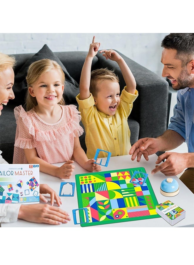707 Games Tailor Master Battle Educational Toys, Children Drawing Colour Matching Board Game, Tailor Master Children's Puzzle Thinking Concentration Training Toys Kids Graphic Color Matching Table Game for kids - Image 3