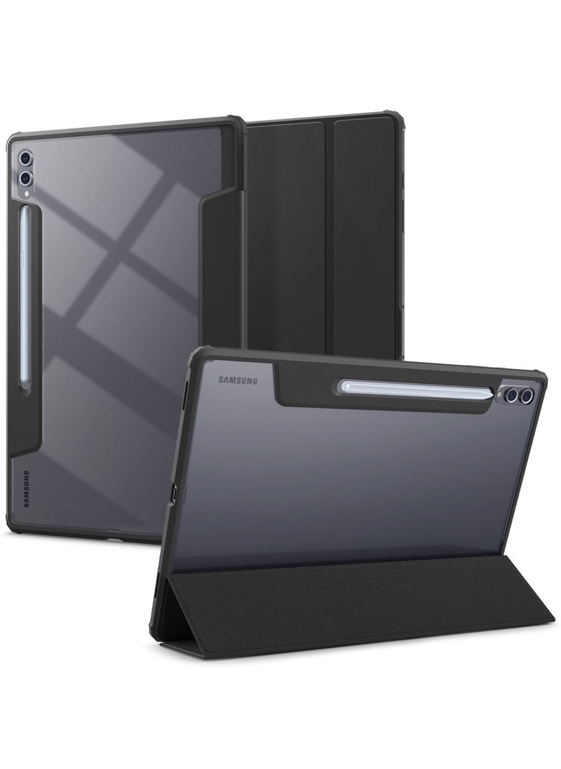 Spigen Ultra Hybrid Pro Samsung Galaxy Tab S10 Ultra Case (2024) / Galaxy Tab S9 Ultra (2023) / Galaxy S8 Ultra Cover (2022) 14.6 inch Transparent Clear Back with S Pen Holder - Black  - Image 1