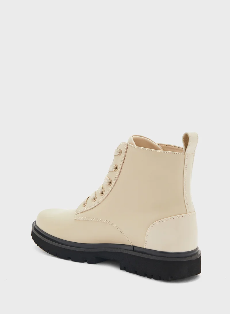 Calvin Klein Jeans EVA BOOT MID LACEUP MG LTH