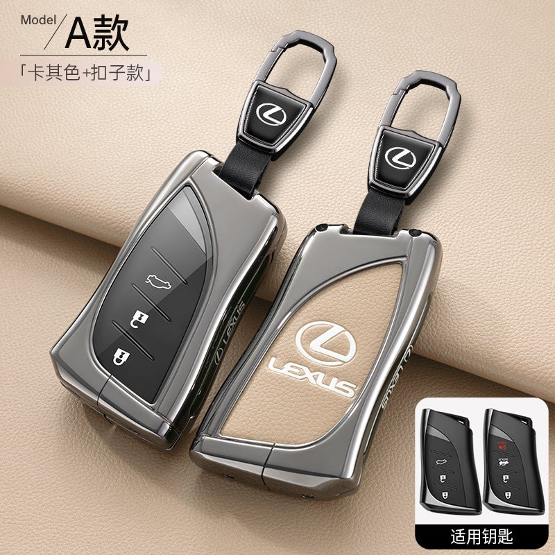 Lexus Key Cover for ES200, RX300, ES300H, NX200, UX260H, RX270 - Zinc Alloy, Simple Style - Image 1