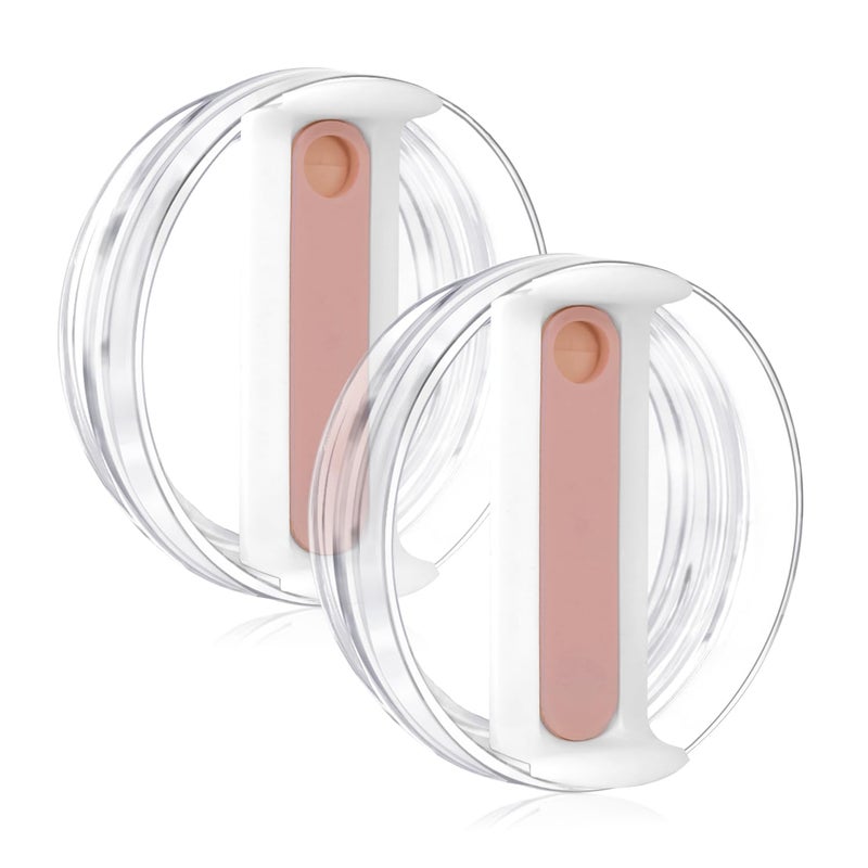 40oz Tumbler Lid for Stanley Spill Proof Splash Resistant Tumbler CoversReplacement cover for Stanley Cup Accessory2 pack Clear Pink 40oz