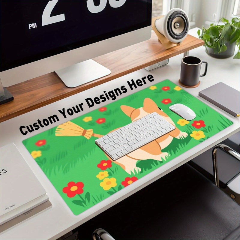 Customized Large Desk Mat 40x90 Mouse Pad For Office Gaming Laptop - Image 1