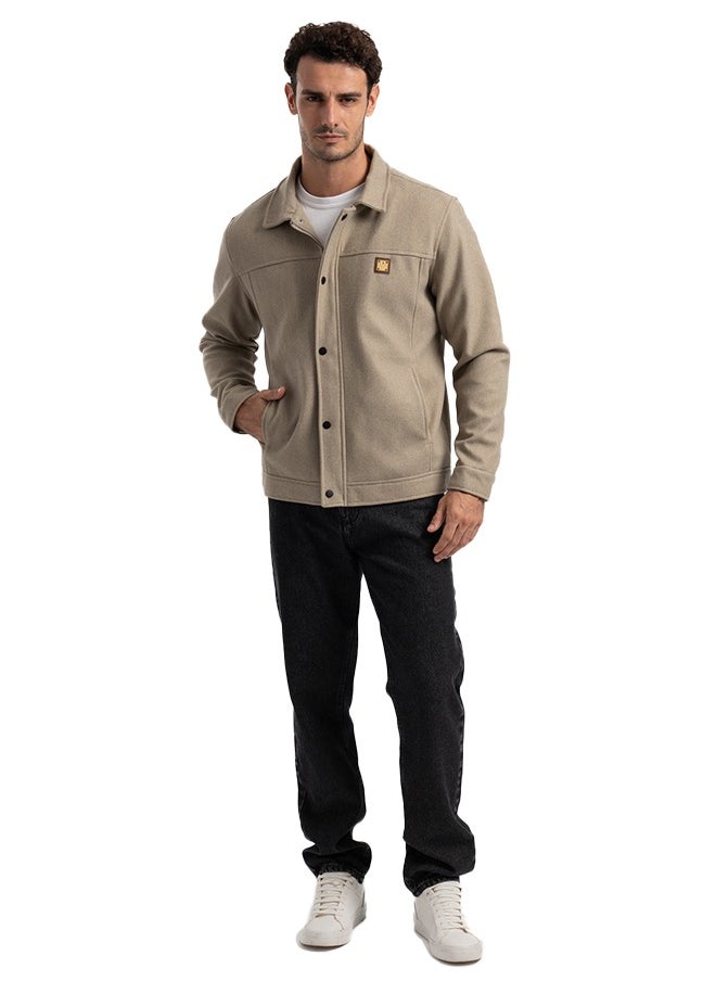 clever Men's Gogh Jacket -With Collar With Fur -  - Image 4