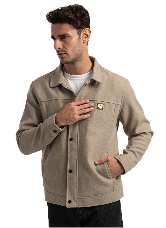 clever Men's Gogh Jacket -With Collar With Fur -  - Image 5