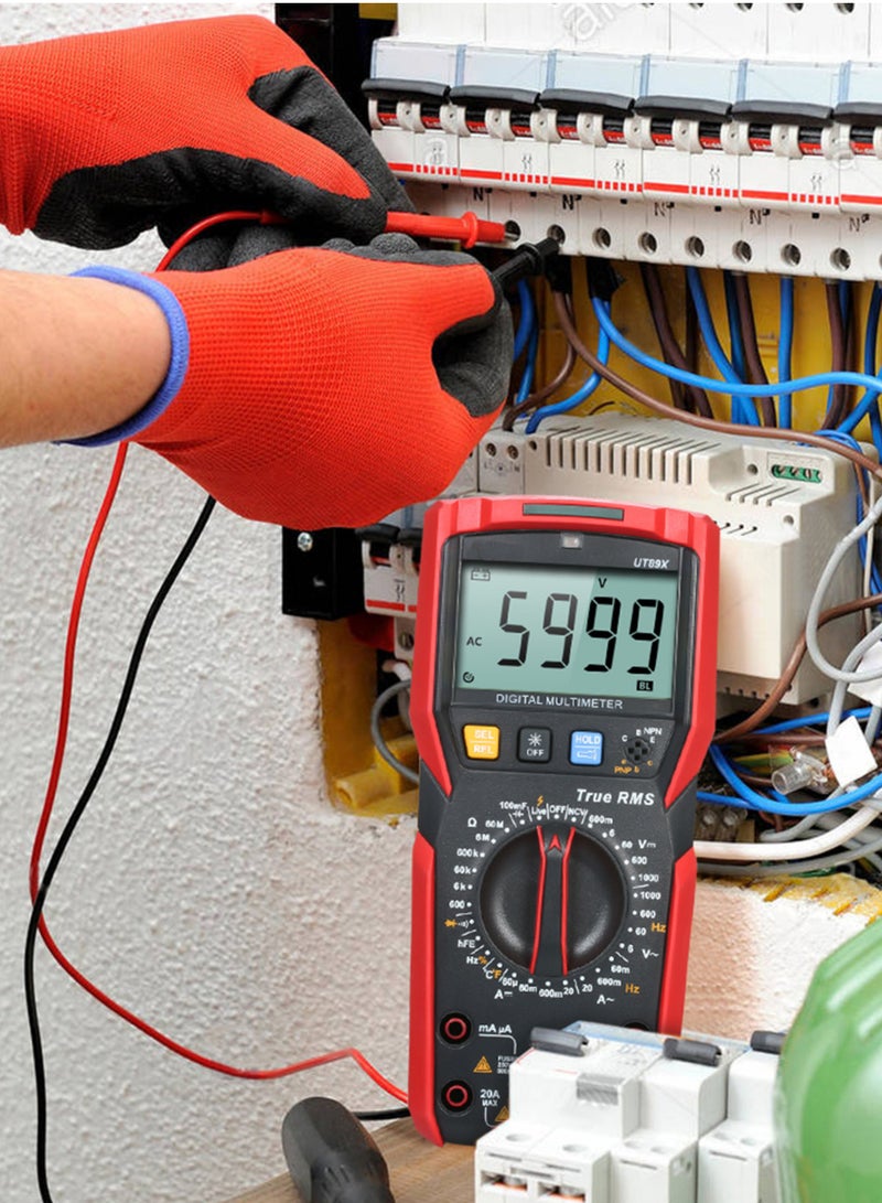 UNI-T UT89X Digital Multimeter High Accuracy Handheld Mini Universal Meter 6000 Counts LCD Display True RMS Measure AC/DC Voltage Current Resistance Capacitance Frequency Temperature Diode Tester - Image 5