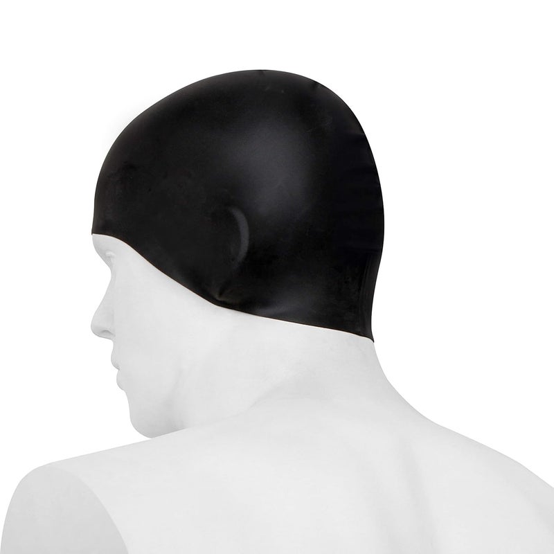 Nivia Racing 3D Swimming Cap - Black - Image 5