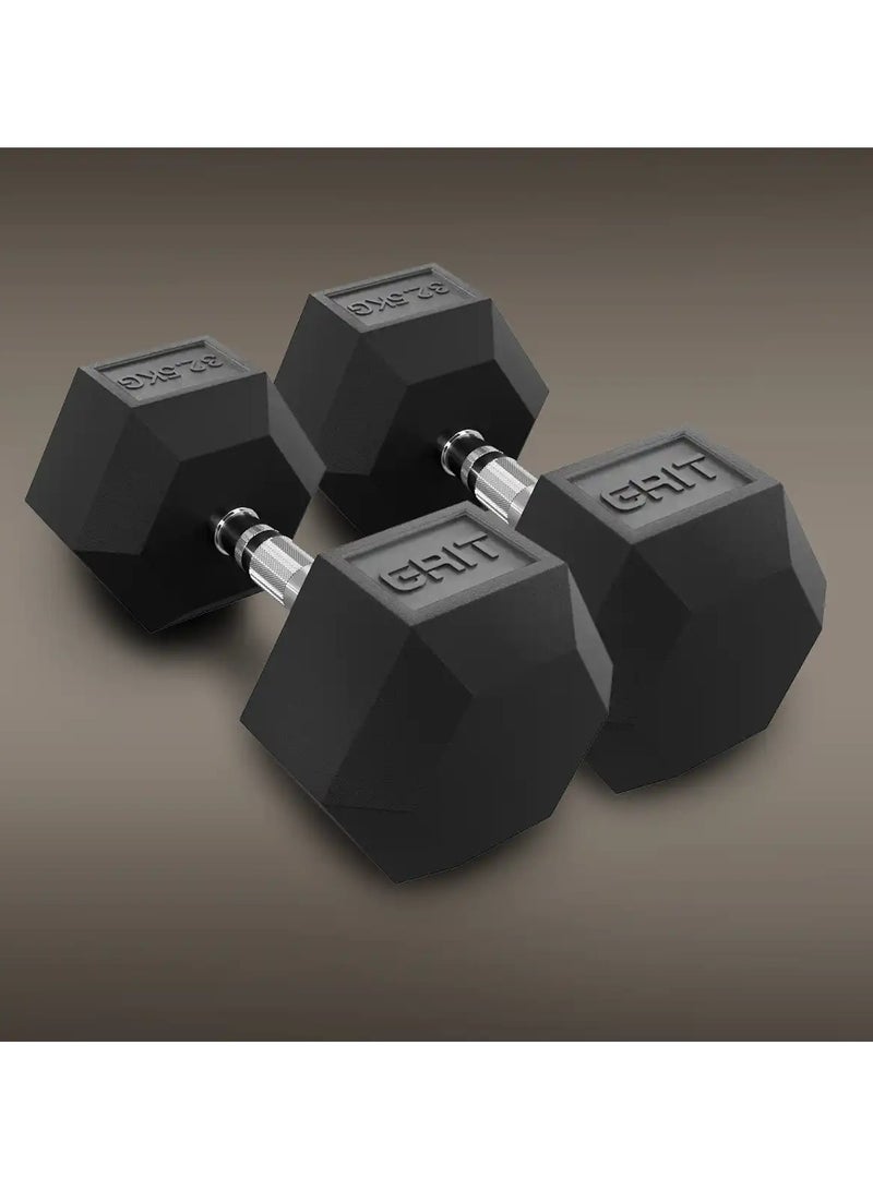 GRIT Hex Dumbbells - 32.5 Kg Pair - Image 1
